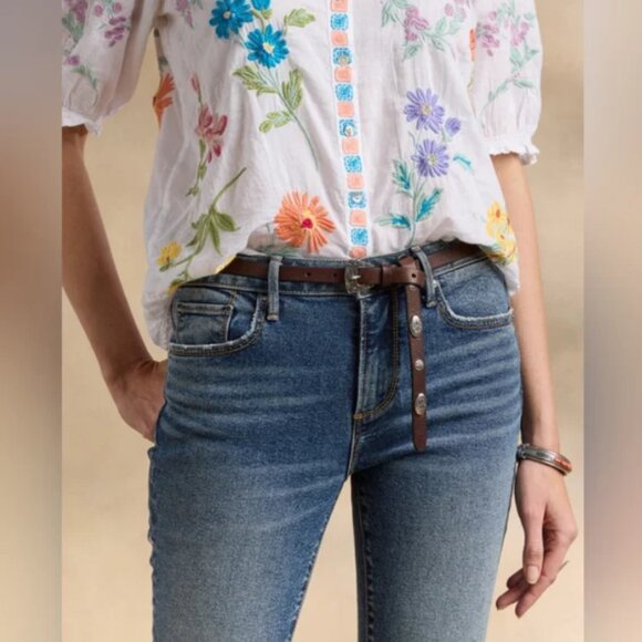 Johnny Was Evangelina Smocked Shirt PXL NWT - Picture 3 of 3